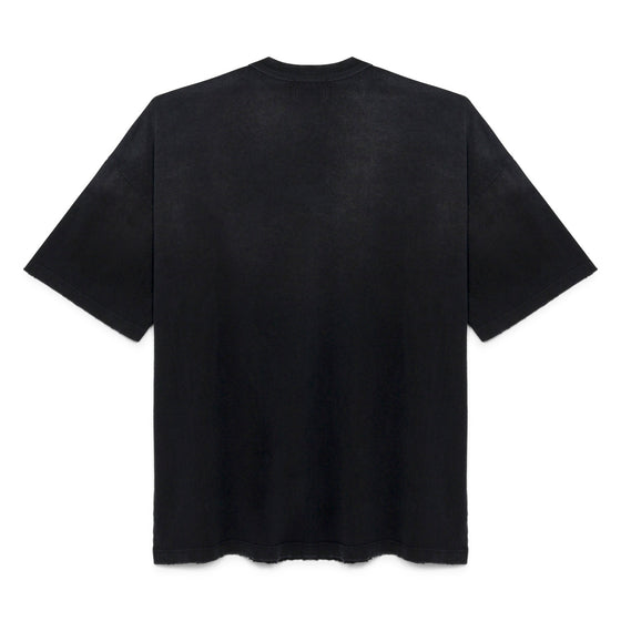 Boxy Cotton Pocket Tee (Black)