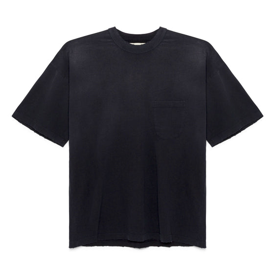 Boxy Cotton Pocket Tee (Midnight Navy)