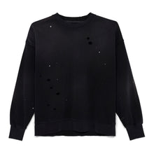  Painted French Terry Darted Crewneck (Vintage Black)