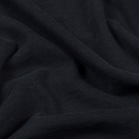 Organic Slub Knit Tee (Vintage Black)